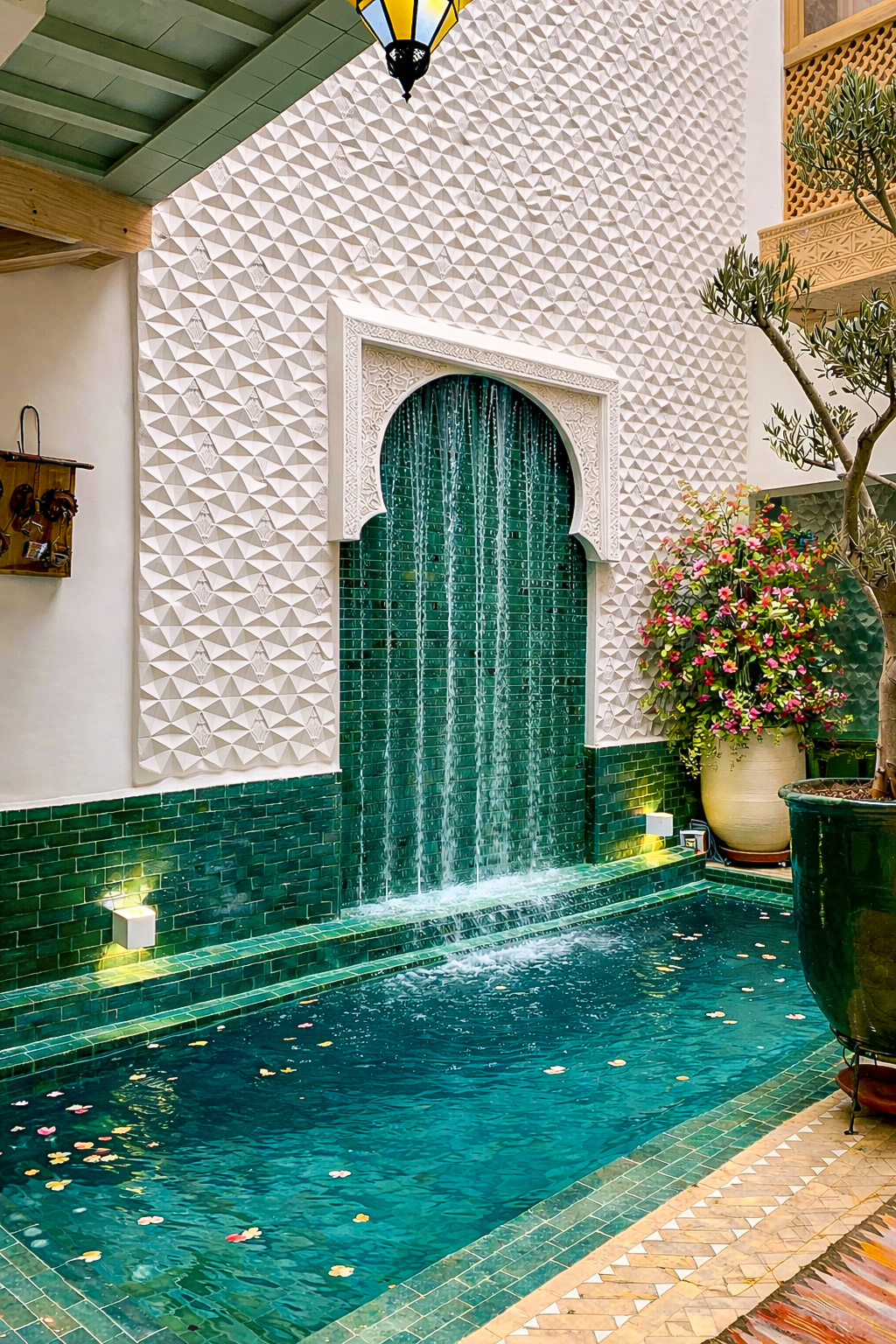 Home luxury riad courtyard fountain medina marrakech morocco.jpg